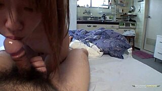 Megumi Rewards Deep Missionary Pounding with a Sloppy Blowjob Until He Nuts