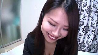 beautiful japanese ol picked up for a steamy encounter