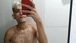 Beating off in the bathroom after the soccer game