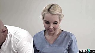 Teen Tricked by Masseuse and Husband into Wild Fuck