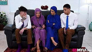 I witnessed hijab milfs in shattering pussy affair