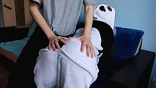 Cute Girl with Purple Hair Loves Sucking My Big Cock