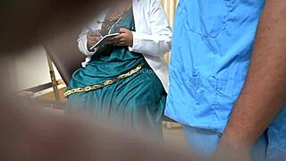 doctor chats with nurse in hospital setting