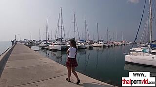 Amateur Thai teen cherry models sexy uniform