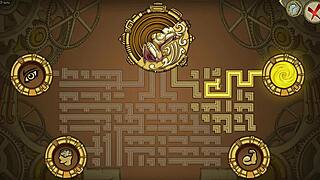 Playing cute toy in game