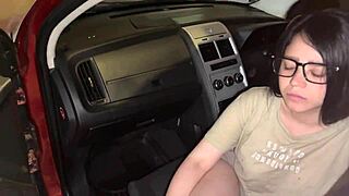 my step-cousin arrives and we spend time together