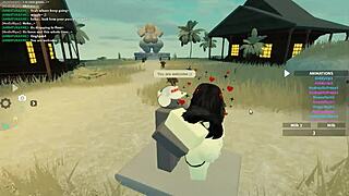 Huora isoilla tisseillä ja persellä ratsastaa