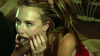 Brunette begs for big cock while tied up in kinky bondage