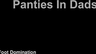 Panties in dad's car with footjob fetish