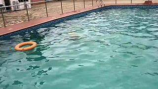 after a fun time at the pool, i enjoyed with a curvy babe