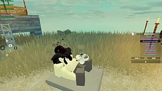 Huora isoilla tisseillä ja persellä ratsastaa