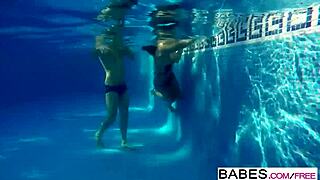 elegant anal fun in pool with joel and martina 😏