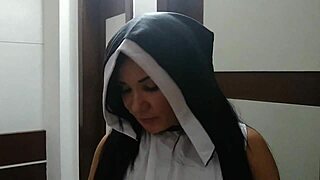 Nun Bianca confesses her sins to the priest on microphone