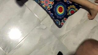 dirty wife gives delicious blowjob to neglectful husband before bed covered in semen