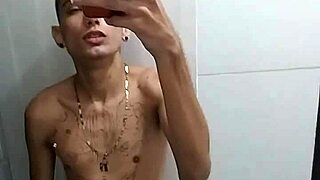 Beating off in the bathroom after the soccer game