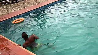 after a fun time at the pool, i enjoyed with a curvy babe