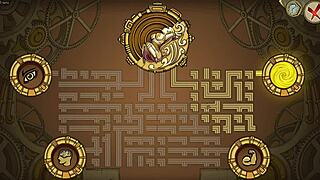 Playing cute toy in game