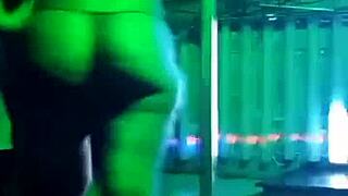 African Kenyan stripper performs on Instagram live.