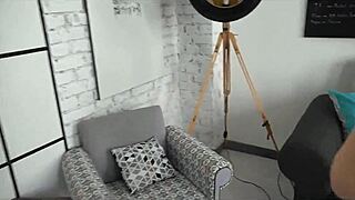 Yoga session with tattooed perfect body