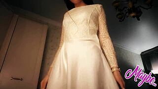 uh, sweet babe in white dress... enjoyin herself, ya know?