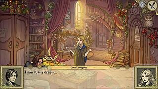 Playing cute toy in game