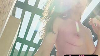 Hey, wanna see me strip naked outdoors with my curvy Czech body on full display?