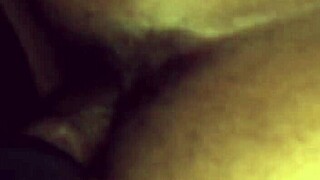 Creampie For Mrs Lala In Her Hairy Pussy Close Up.