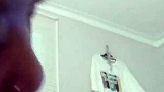 She swallows cum in mouth after oral, then gets creampie.