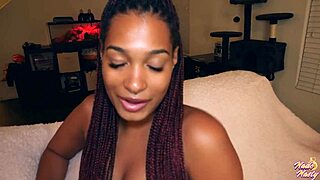 addis fouche teases with oiled cock and nasty ball licking