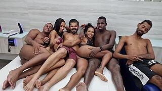 behind the scenes of a wild orgy with yasmin ribeiro and afrodite hotwife