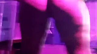 African Kenyan stripper performs on Instagram live.