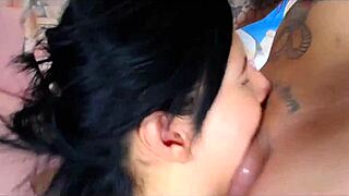 Can Jazmin Handle This Strong Deep Throat Challenge?