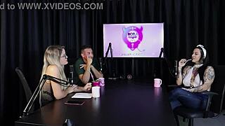 She services her two girlfriends, but I wouldn't like gangbang with strangers at the motel.