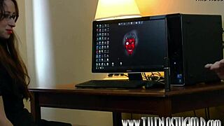 Cassandra Gemini is the nasty gimp in this humiliating submission scene with boots and smoking.