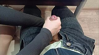 Close up and personal: amateur couple’s fetish-filled classroom encounter