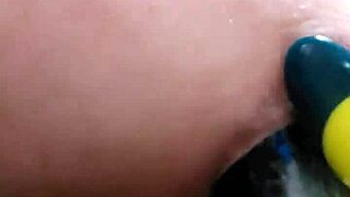 Slut Stretches Asshole With Dildo