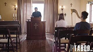 Belle Penelope Kay Confesses Desires to Priest Tommy Pistol