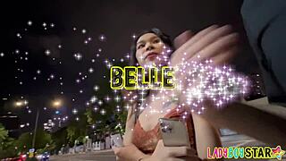 ladyboystar belle pov pickup, skinny 19yo ladyboy sucking and anal fucking