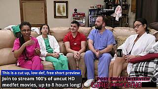 Channy crossfires undergoes her 2023 yearly physical backstage, with close up on natural tits and ass.