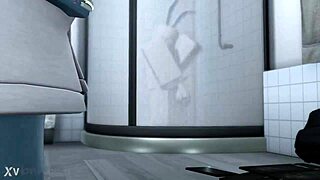 blue girl engages in neutral sex activities with cumshot focus