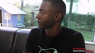 Elisa Sanches recruits a big cock actor for anal and interracial sex?