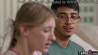 Shy virgin guy conquers popular teen cheerleader melody marks