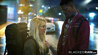 Blonde teen rides big black cocks 😍