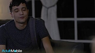 Lonely milf Rachael Cavalli craves satisfaction, getting pounded by son-in-law Ricky's thick rod at AdultMobile