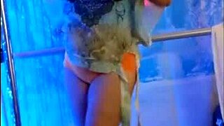 hotwife steffi dancing with her pussy lips exposed in homemade compilation