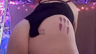 hotwife steffi dancing with her pussy lips exposed in homemade compilation