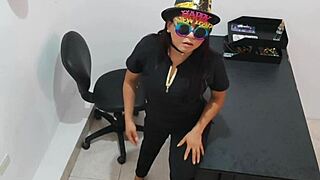 Inserted anal plug excitedly!