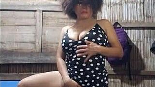 I lost a bet and sent my stepson homemade porn masturbating semi-naked.