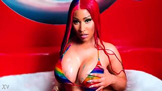 nicki minaj shows off curves in steamy clip