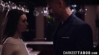 Kinky Brunette Seduces Boss For Rough Pussy Fucking!